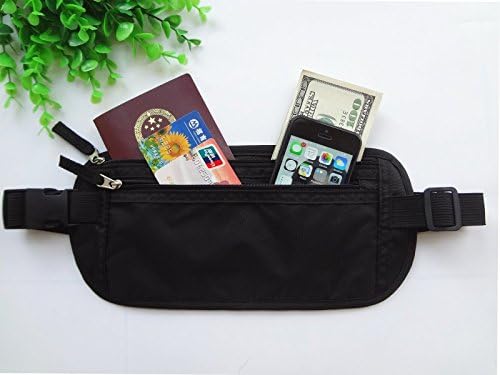 Onioc Travel Money Belt Wallet Hidden Waist Pack Bag Passport Holder With RFID Blocking Sleeves For Man And Women