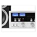 Innovative Technology Classic Retro Bluetooth Stereo System with CD Player, FM Radio, Aux-In, and Headphone Jack, Silver and Black