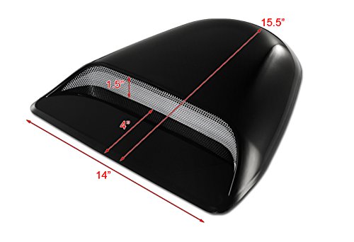 Universal JDM Style Decorative Hood Scoop Smoke Black Air Flow Intake Vent Cover Auto Car Racing USA Seller