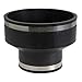 Supply Giant 6I8I Flexible Rubber Coupling with Stainless Steel Clamps, 4’’ Cast Iron/PVC x 6