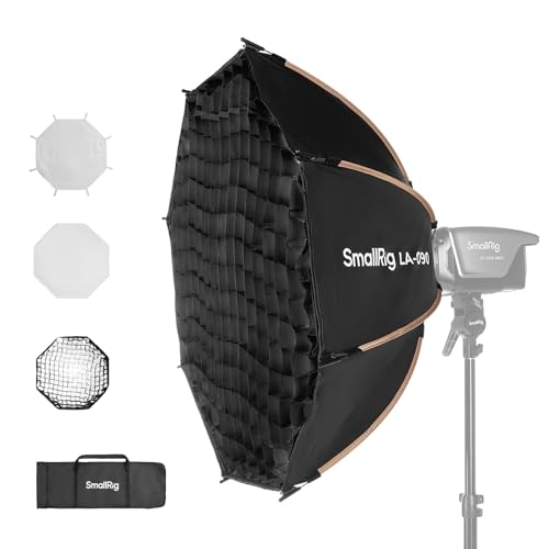 SMALLRIG 35" / 90cm Parabolic Softbox LA-O90, Quick Release Octagon Softbox für Bowens Mount COB Lights für SMALLRIG für Neewer für Aputure für Godox
