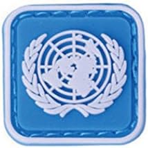 MINI 3D PVC Military Morale Patch UN SWAT RHINO SNIPER Triple Aught Design Praying mantis Zombie outbreak (UN BLUE)