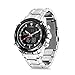 Business Mens Analog Digital Watch, Quartz Dual Time Zone Electronic Watches Waterproof Heavy Wristwatch with Alarm Stopwatch