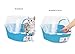 Petphabet Jumbo Hooded Cat Litter Box, Extra Large, Light Blue