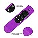 [2 Pack] Anti-Slip and Dust-Proof Silicone Remote Cover with Lanyard for Fire TV with 4K Alexa Voice Remote (2017 Edition) (2nd Gen) / Fire TV Stick Alexa Voice Remote (Purple + Orange)