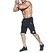 BROKIG Men's Gym Shorts, Athletic Workout Running Mesh Shorts with Pockets (L, Black)