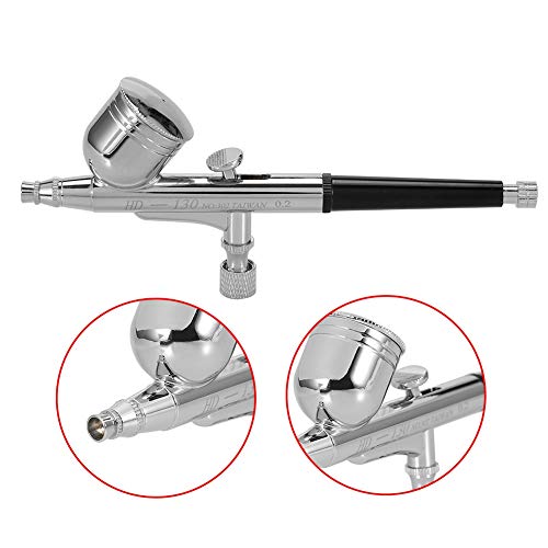 3 Größen Air Brush Kit Tragbare Mini-Sauerstoff-Spritzpistole für Nail Art Painting Tattoo Cake Decorating(0.2mm) – Bild 6