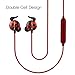Bluedio AI (Air) Bluetooth 4.2 Wireless Headphone, Sports Earphone Sweatproof Running Earbuds for Gym Running Workout with Mic (Red)