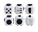 Fidget Cube Relieves Stress Best for Adults Who Want Stress Relief, Grand Oasis Relax Toy Desk Toy for Children with Buttons(White Black)