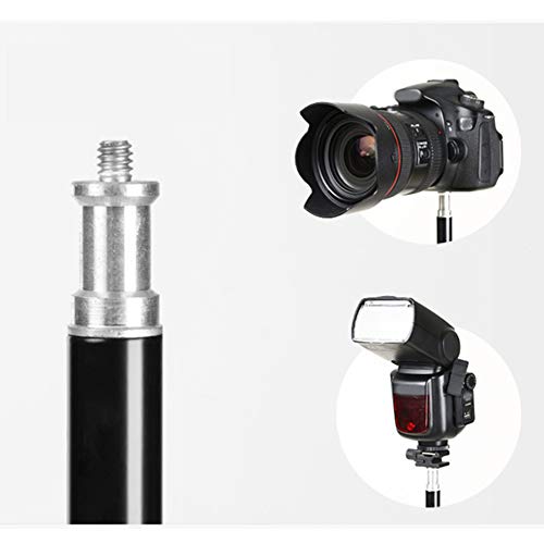 Dunnomart 2m/6.6ft Light Stand Tripod w/ 1/4" Screw for Studio Photo Video Lighting Softbox Flash Lamps Umbrella Reflectors Backgrounds - Thumbnail 5