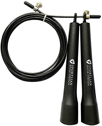 Jump Rope for Speed and Agility Training | Premium Quality Skipping Rope - Best Equipment for Fitness, MMA, Boxing, WOD, Crossfit, Workout - Perfects Double Unders - Improves Cardio & Burns Calories