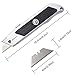 ORIENTOOLS Utility Knife Safety Heavy Duty Box Cutter, 3 Position Locking Blade, Retractable 3-Pack Set