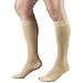 Truform 20-30 mmHg Compression Stockings for Men and Women, Knee High Length, Closed Toe, Beige, X-Large