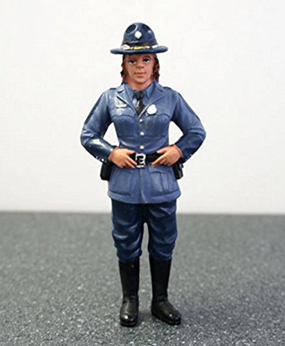 State Trooper Sharon Figure For 1:24 Diecast Model Cars by American Diorama 16162
