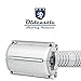 Oldcastle Double Edge Butterfly Safety Razor with Twist-to-Open Mechanism - 5 Stainless Steel Blades - Travel Case with Mirror