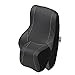 LOVEHOME Memory Foam Car Lumbar Back Support Cushion and Neck Pillow Kit with Premium PU Cover, Designed to Relieve Lower Back and Neck Pain, Universal fit for Major Car Seats (Black)