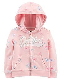 OshKosh B'Gosh - Sudadera con capucha y cremallera para niña