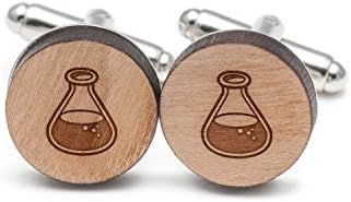 三角フラスコcufflinks Wood 再入荷 予約販売 Cufflinks Hand The In Made Usa