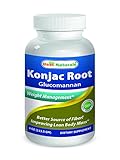 Glucomannan Konjac Root Powder 4 OZ by Best Naturals (Glucomannan 100% Pure Powder) - Supports Healthy Weight Management