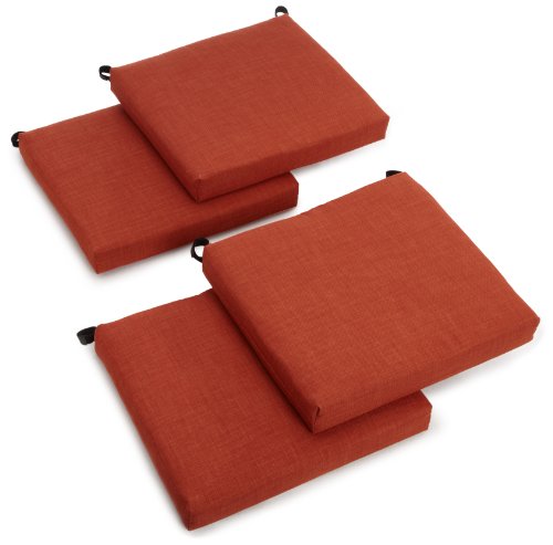 Blazing Needles Indoor/Outdoor Spun Poly 20-Inch by 20-Inch by 3-Inch All Weather UV Resistant Z ...