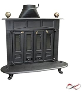 Estufa leña hierro fundido esquina | Estufas de gas, eléctricas, de