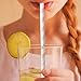 Pack of 200 Paper Straws Party Decoration Striped Drinking Straws for Birthday, Wedding, Christmas, Celebration Parties by Acerich