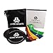 Core Sliders and Resistance Bands, 2 Gliding Discs, 5 Resistance Loop Bands, Strengthen Core, Legs, Glutes, Ab Workout, Portable Gym, Lightweight, Low-Impact