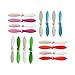 Quadpro® 40pcs 5 Color Cheerson Cx-10 Propellers Blades Wltoys V676 V272 V282 V292 Hubsan Q4 H111 JXD-395,LS111 cx-10A Parts Suitable for Most of the Mini Quadcopter