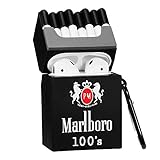 Mulafnxal Compatible with Airpods 1&2 Case,Silicone 3D Cute Fun Luxury Funny Character Airpod Cover, Fashion Stylish Cool Chic Design Skin, Cases for Men Women Teens Girls Boys Air pods(Black Marboru)