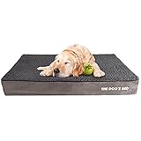 The Dog’s Bed, Premium Plush Orthopedic Waterproof Memory Foam Dog Beds, 5 Sizes/7 Colors, Eases Pet Arthritis, Hip Dysplasia &amp; Post Op Pain, Quality Therapeutic &amp; Supportive Bed, Washable Covers