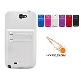 Hyperion Samsung Galaxy Note II Extended Battery HoneyComb Kickstand TPU Case White