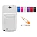 Hyperion Samsung Galaxy Note II Extended Battery HoneyComb Kickstand TPU Case White