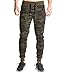 Ouber Men's Fitted Jogger Pants Gym Workout Running Sweatpants with Zipper Bottom (Camo,XL)