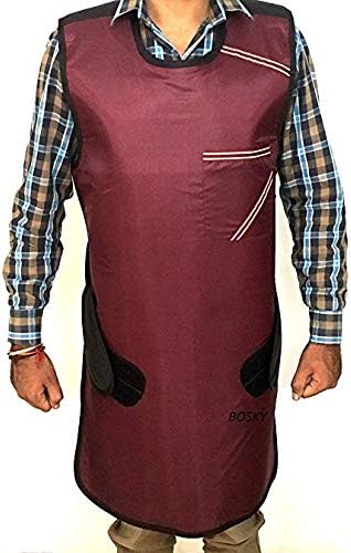 Bosky Xray Protective Apron .5mm Lead Protection with Hanger (Mehroon)