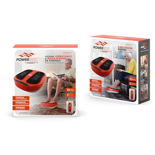 POWER LEGS Pack Eliptic Trainer Mini elíptica eléctrica + masajeador