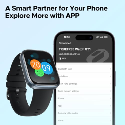 truefree Smart Watch for Men Women with Bluetooth Call 1.96