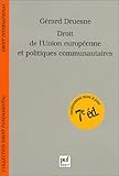 Droit de l'union europeenne (7e ed.) (DROIT FONDAMENTAL) by