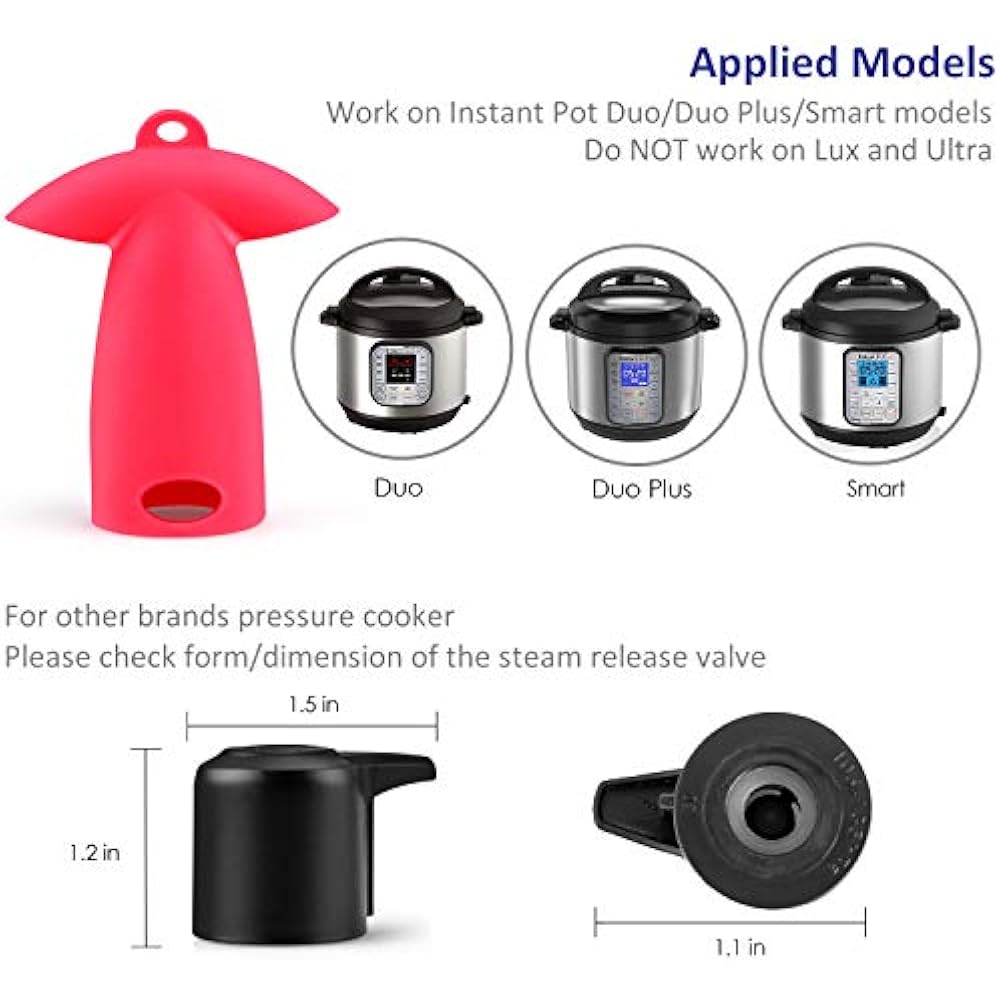 Steam Diverter Silicone Pressure Release Accessory, Compatible With