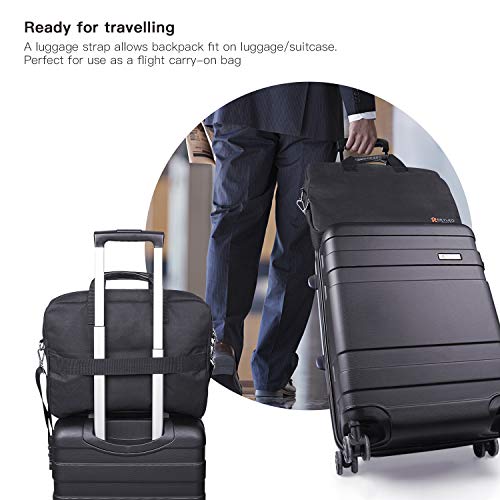 REYLEO Laptop Bag, Christmas Gift 15.6 Inch USB Laptop Briefcase, Waterproof Travel Business Messenger Shoulder Bag with Luggage Strap for Men Women School Fits MacBook HP Dell Notebook Tablet