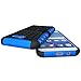 For Samsung Galaxy J3 Emerge Case, J3 Prime / J3 Mission / J3 Eclipse / J3 2017 / J3 Luna Pro / Sol 2 / Amp Prime 2 / Express Prime 2 Case, OEAGO Tough Rugged Dual Layer Case with Kickstand (Blue)