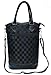 Vina 2 Bottle Wine Tote Bag - Travel Insulated Padded Wine/Champagne Carrier Cooler Case with Handle and Shoulder Strap + Free Corkscrew, Great Wine Lover Gift, Black