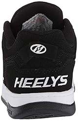 Heelys girls Voyager Tennis Shoe, Black/White, 3