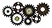 Deco 79 Metal Gear Wall Clock, 34