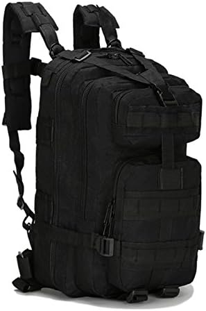 EASYCOOLSTUFF Black Multi Purpose Military Backpack Tactical Camping Travel Hiking Trekking Shoulder Bag Rucksack 30L Outdoor Military Tactical Backpack Rucksacks Sport Camping Hiking Trekking Bag
