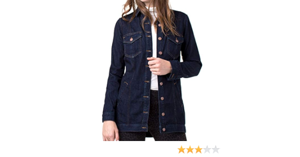 liverpool high low denim jacket