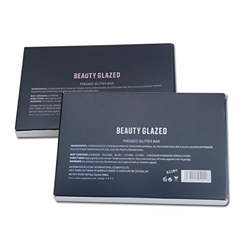 image for BG The PRESSED Glitter Bar B22A | BEAUTY GLAZED 6 Color Pressed Glitte