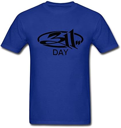 Men's Rock Music 311 Band Art Logo Fashion T Shirts Royal Blue XXXL