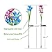 Tvird Outdoor Solar Garden Stake Lights,Solar Garden Lily Lights,2 Sets Solar Flowers with 8 Flowers,Multi-Colors Changing LED Decorative Lights Suit for Garden,Patio, Backyard(Purple and Blue)