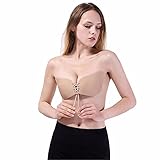 MEINAIER Sticky Bra, Self Adhesive Bra For Backless Dress, Reusable Push Up Invisible Women Bra