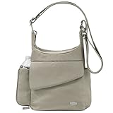 Travelon Anti-Theft Classic Messenger Bag, Stone, One Size